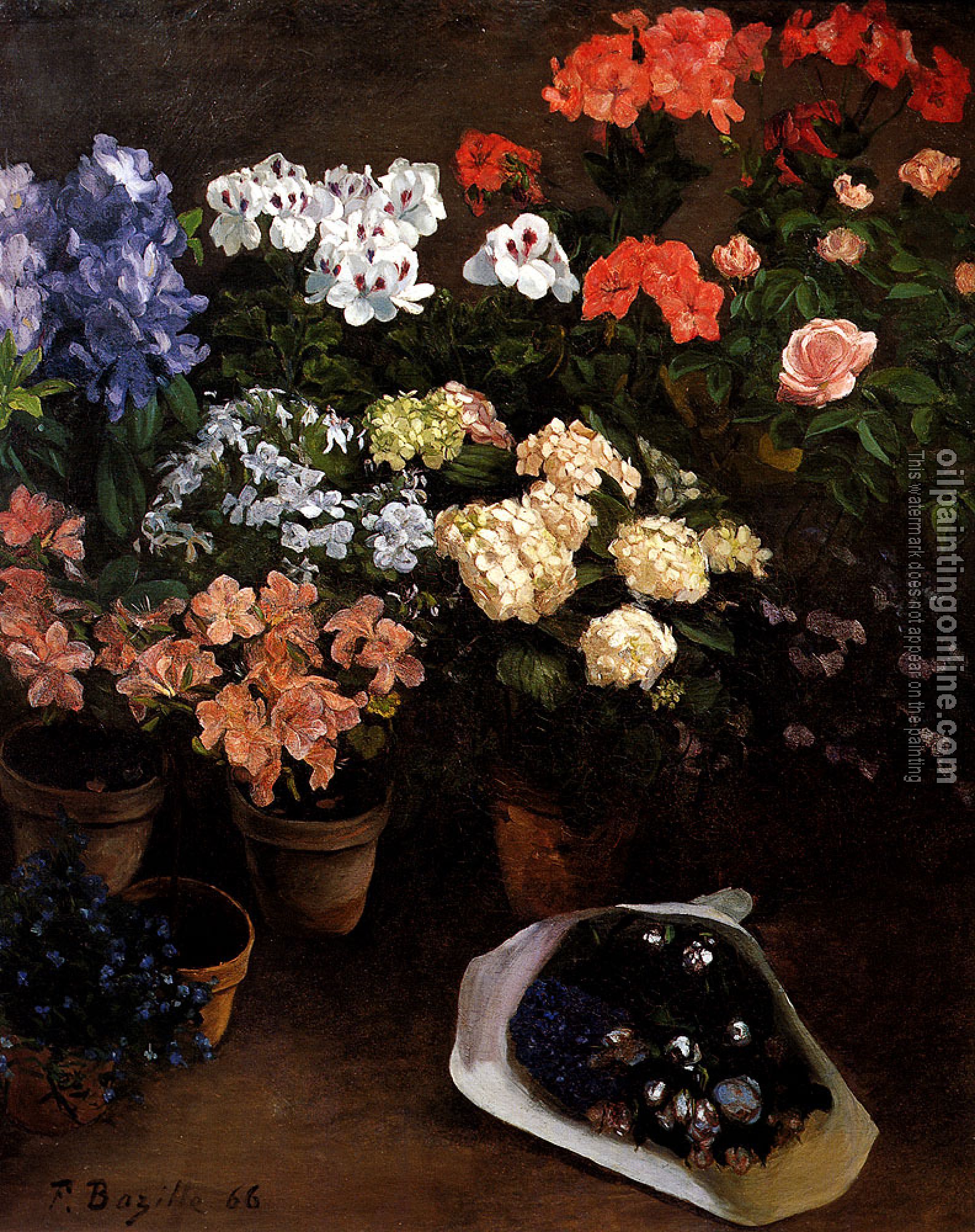 Bazille, Frederic - Study Of Flowers